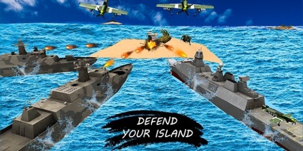 Missile Launcher Battleship:Island Naval Attack