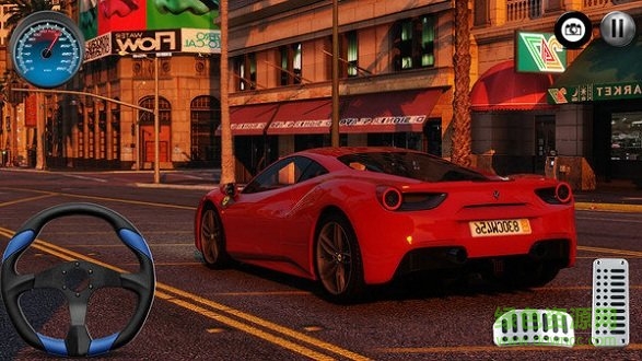 法拉利模拟驾驶汽车游戏(CarTrafficFerari458RacerSimulator)