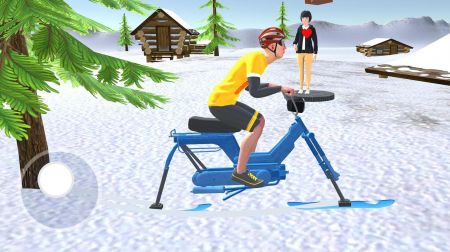 雪地自行车骑行Snow Bike Ride
