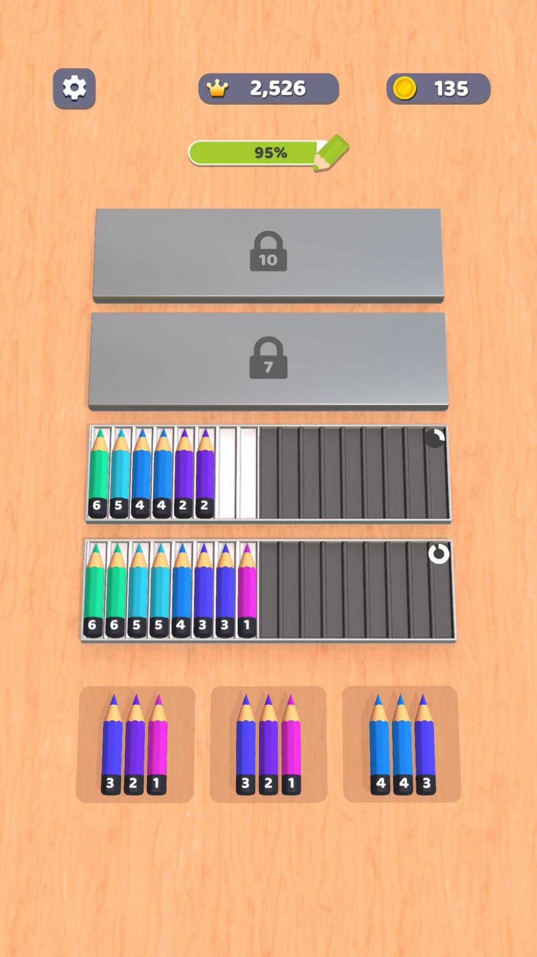 铅笔排序3D(Pencil Sort 3D)