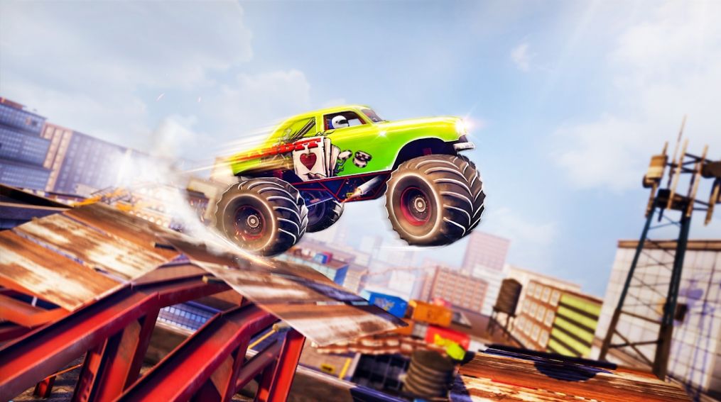 巨型卡车屋顶特技（Mega Truck Rooftop Stunt Games）