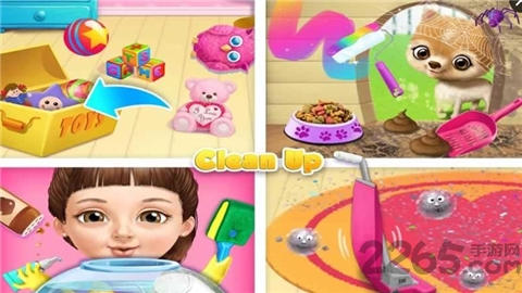 甜美小女孩打扫手机版