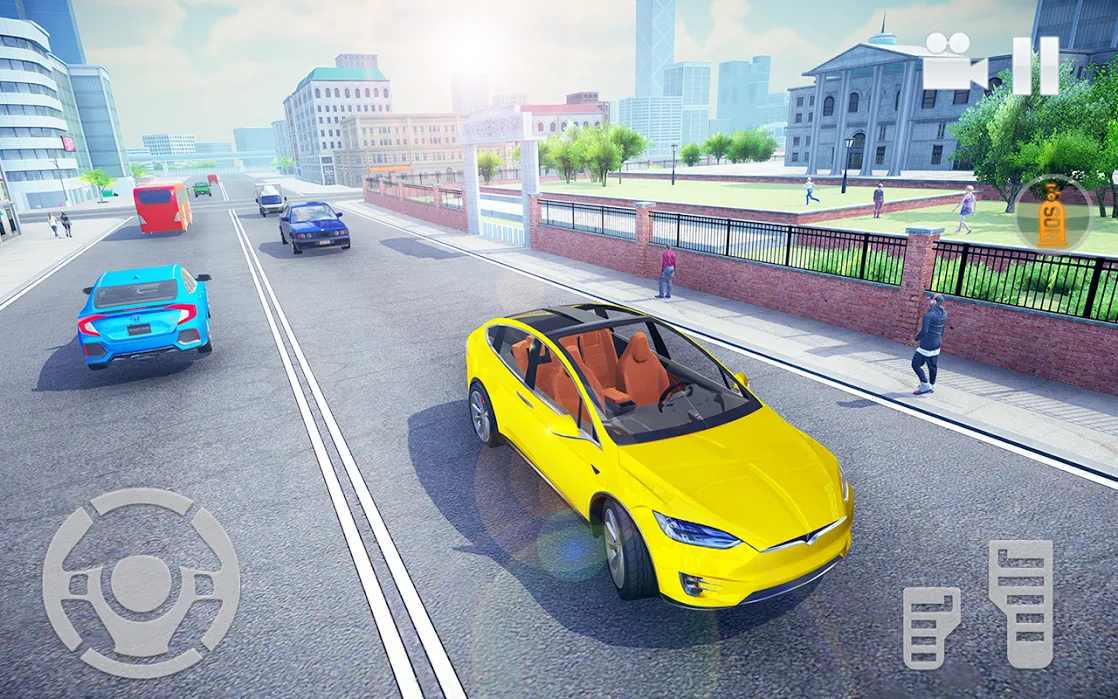 Electric Car Simulator: Tesla Driving