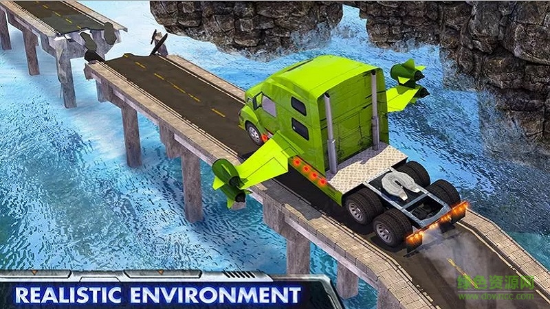 Modern Flying Truck Sim 3D