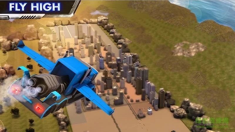 Modern Flying Truck Sim 3D