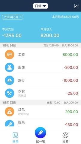 简易家庭记账本