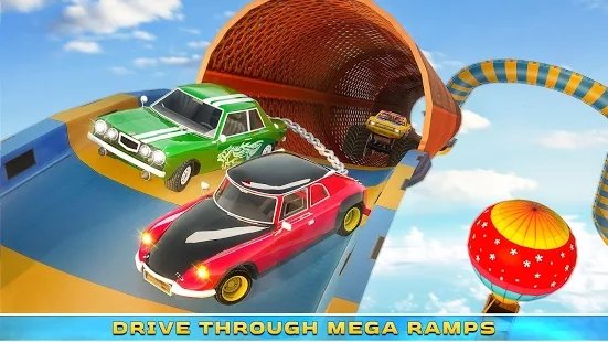 Superhero Double Impossible Mega Ramp