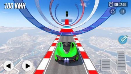 Crazy Car Stunts Mega Ramp