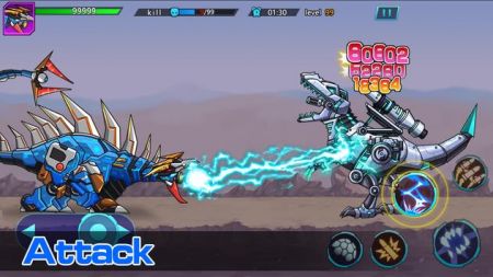Dino Robot VS Zombie