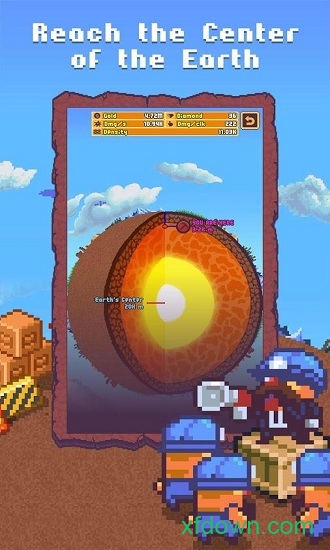 挖穿地球游戏中文版(must a mine)