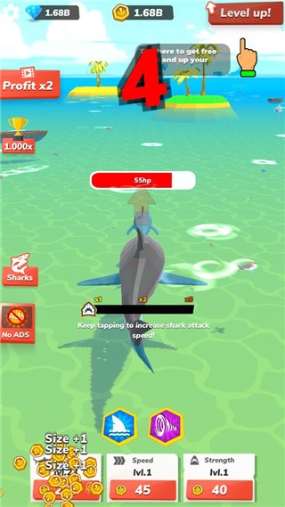 贪吃大白鲨(Idle Shark)