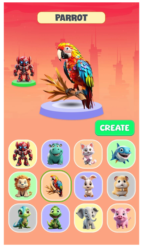 AI融合动物手游