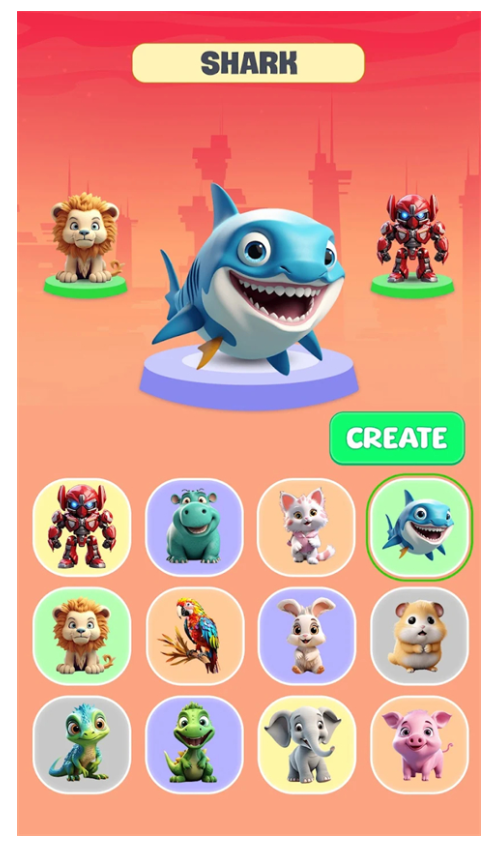 AI融合动物手游