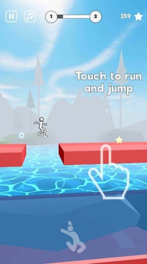 小人特技跳跃小游戏