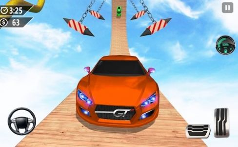 超级赛道汽车跳跃3D中文版