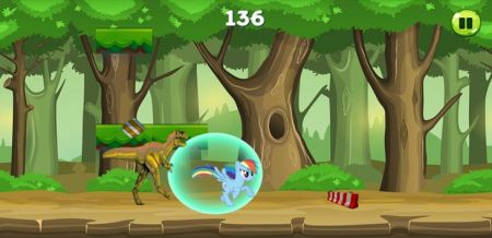 My Pony vs the dinosaur : jungle running adventure