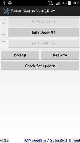 辐射避难所存档编辑器(FalloutShelterSaveEditor)