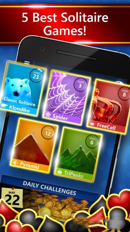 微软蜘蛛纸牌段位版(solitaire)