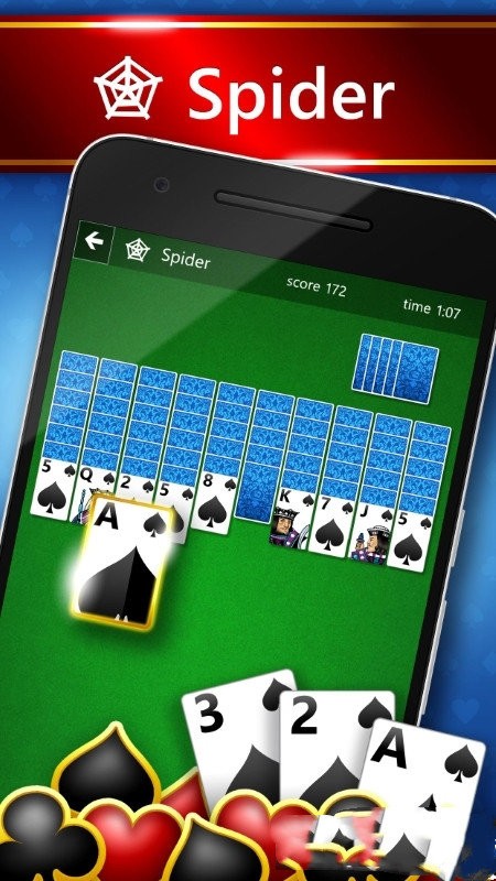 微软蜘蛛纸牌段位版(solitaire) 微软蜘蛛纸牌段位版(solitaire)