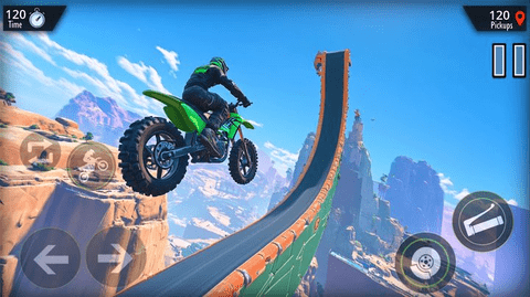 试骑摩托车疯狂特技(Trial bike moto mad stunts)