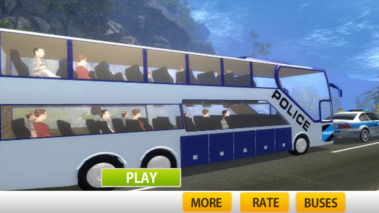 Police Bus Hill Climb Driver(警车爬坡司机游戏)