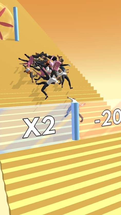 Crowd Stair Fall(人群翻滚)