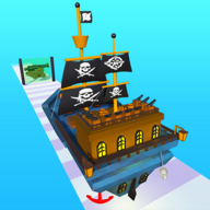 海盗堆栈跑(Pirate Stack - Runner Games)