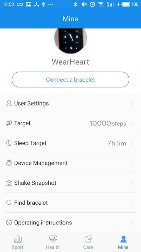 wearheart手环app
