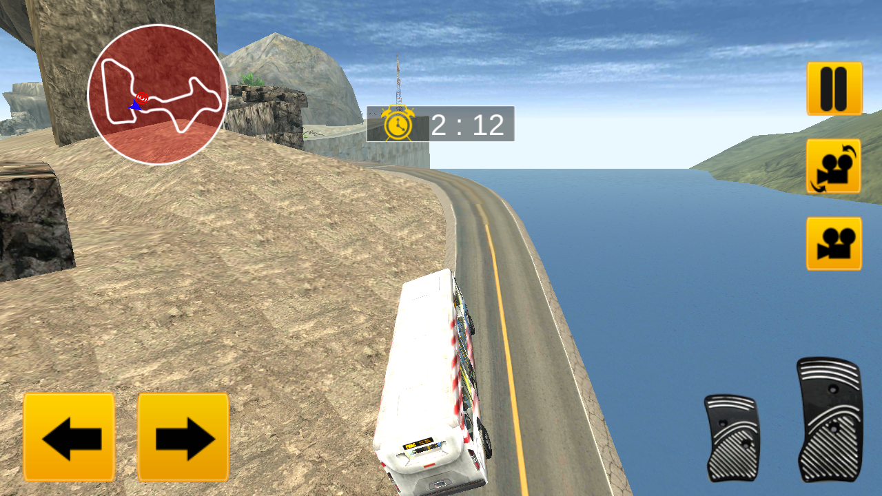 Police Bus Hill Climb Driver(警车爬坡司机游戏)