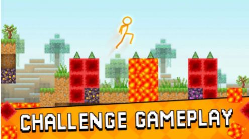 火柴人跑酷跳跃和奔跑