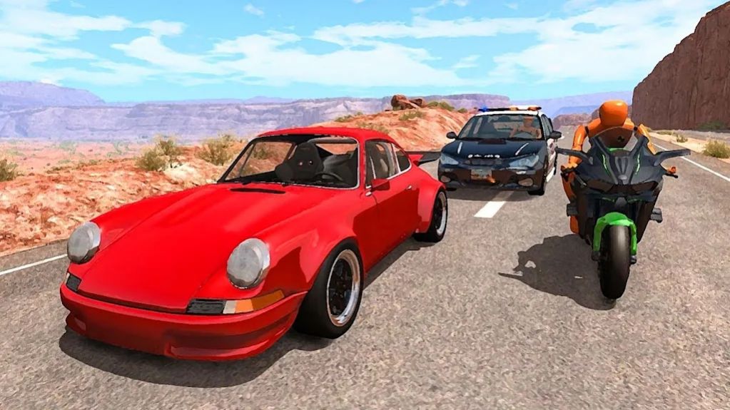 摩托车假人碰撞测试(MotoBikeDummyCrashTestSim)