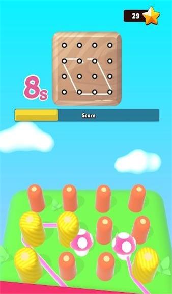 别住绳子Pin The Rope