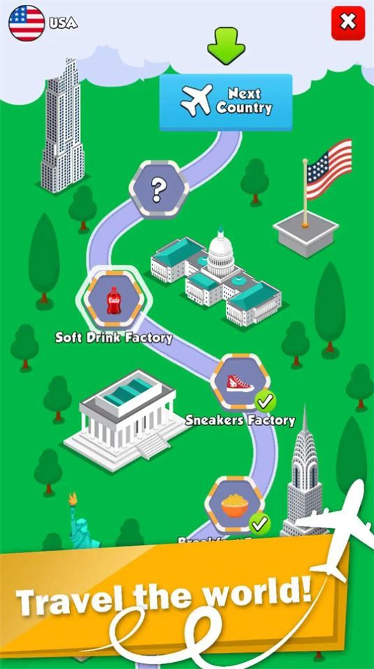 迷你工厂闲置世界帝国(Mini Factory Idle World Tour)