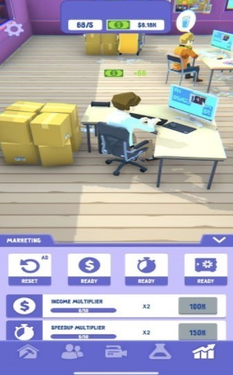 闲置公司办公室Startup Office Idle