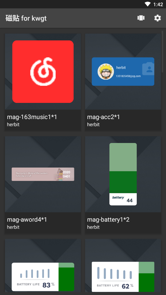 磁贴 for kwgt
