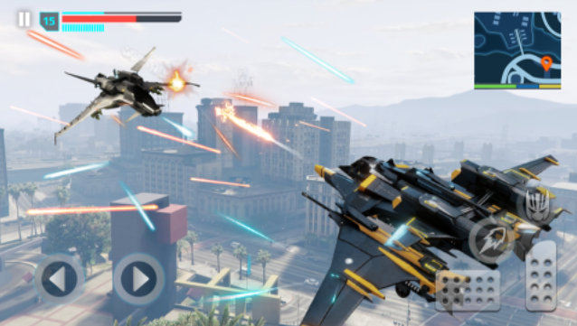 飞行警察机器人变形金刚模拟器(Flying Police Robot Game)