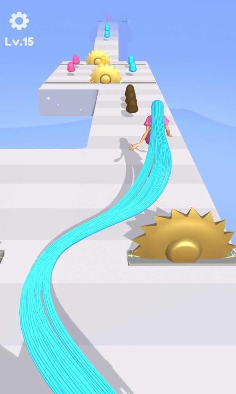 hair challenge run game长发公主赛跑游戏