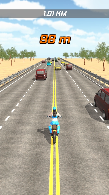 自行车公路赛车手免费版(Bike Highway Racer)