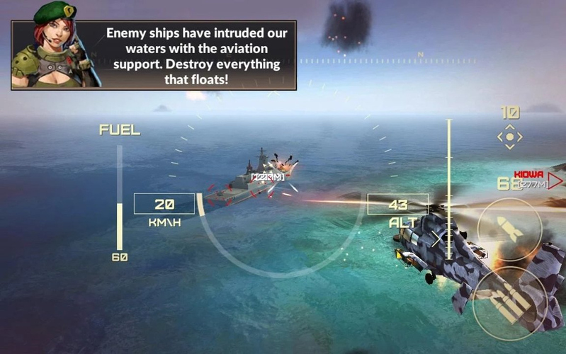 WorldofGunships(网络世界的武装直升机游戏)