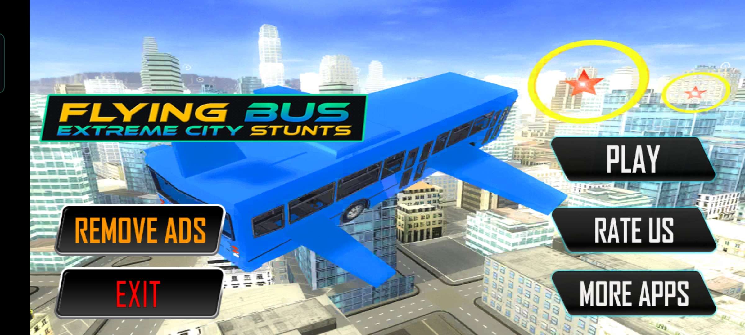 飞行巴士极限城市特技Flying Bus Extreme City Stunts