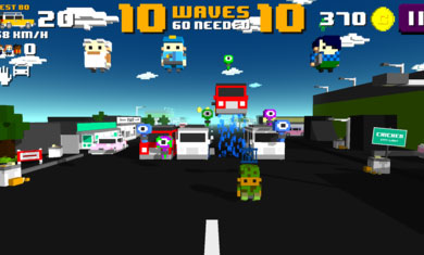 小鸡跳跃：疯狂的交通