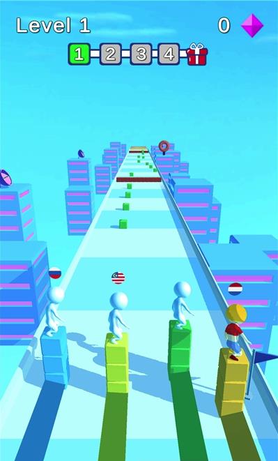 立方体堆叠冲浪竞速手游(Surf The Cube)