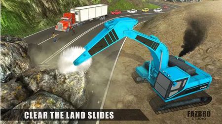 重型挖掘机开采岩石Heavy Excavator Rock Mining