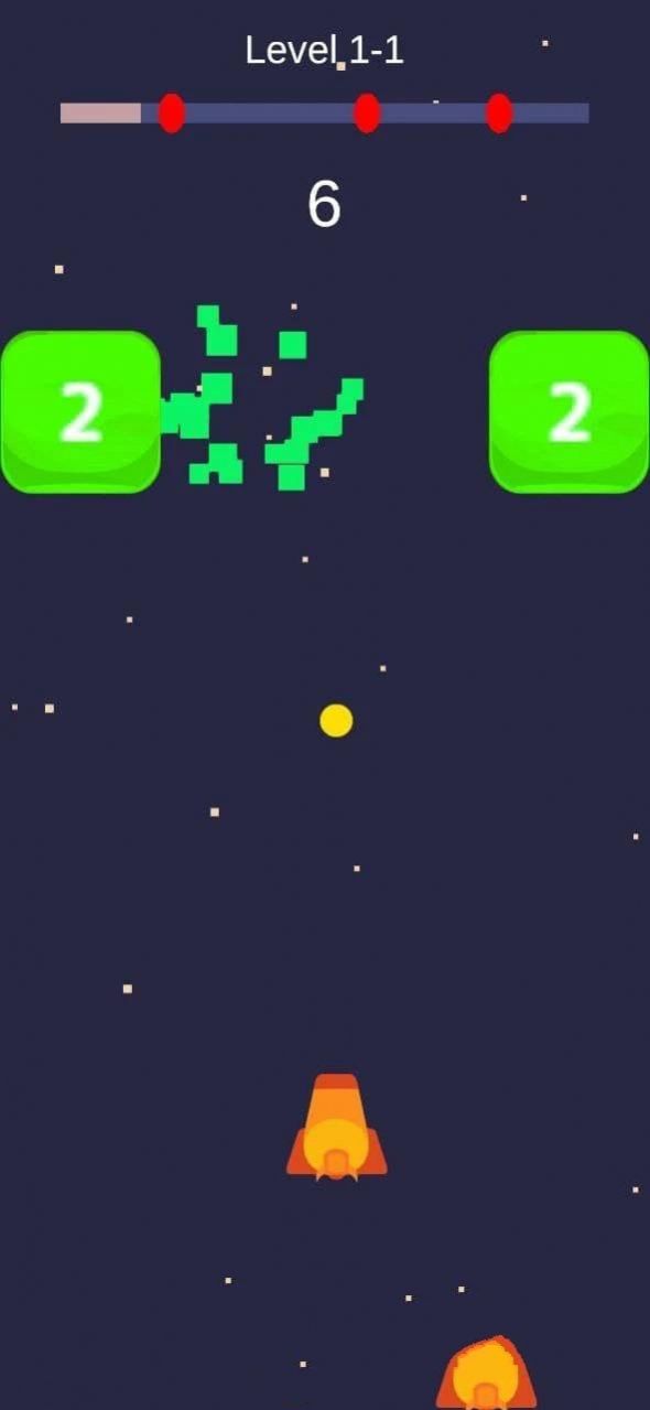 太空数字砖块射击Blastbuster