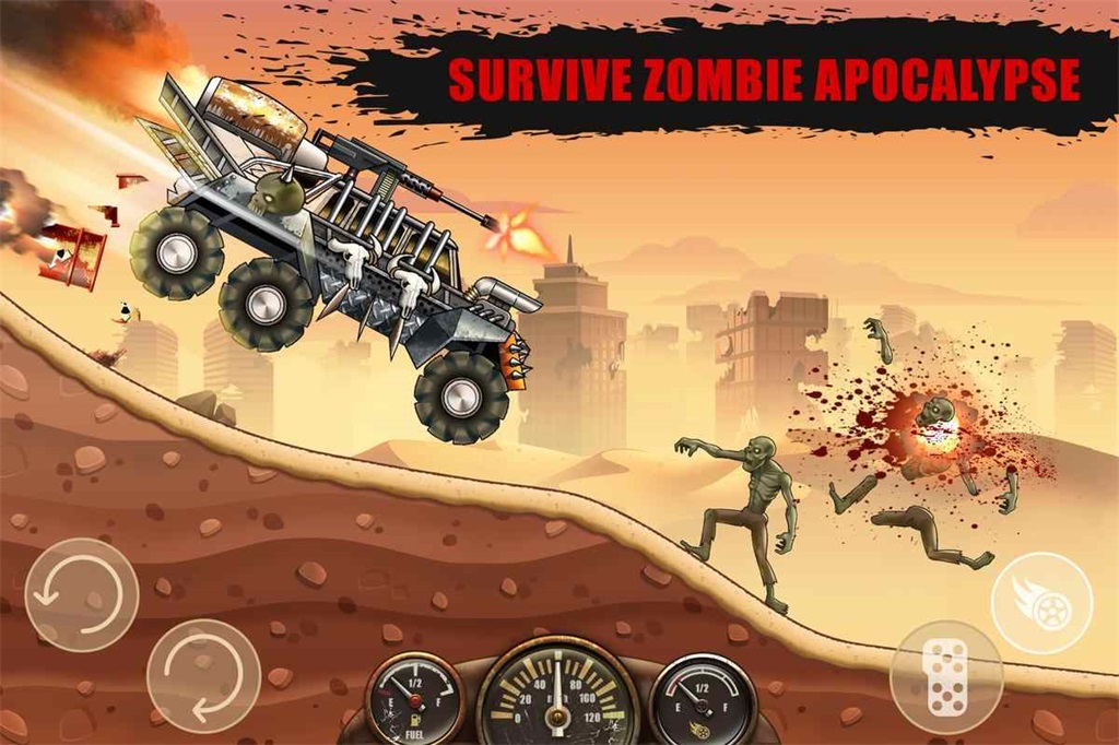 山地僵尸赛车Hill Zombie Racing