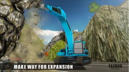 重型挖掘机开采岩石Heavy Excavator Rock Mining
