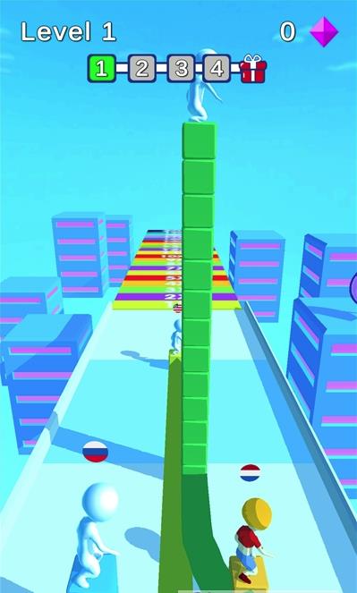 立方体堆叠冲浪竞速手游(Surf The Cube)