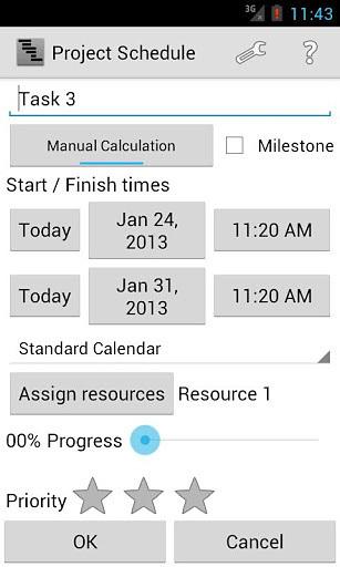 项目进度:Project Schedule Free