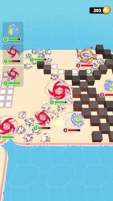 陀螺旋转碰撞(Diggers Clash)