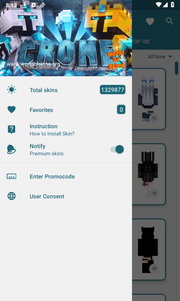 我的世界皮肤大师最新版(SKINS MASTER for Minecraft)